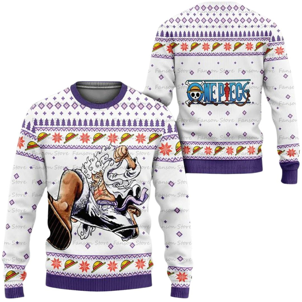 Luffy Gear 5 Christmas Sweater