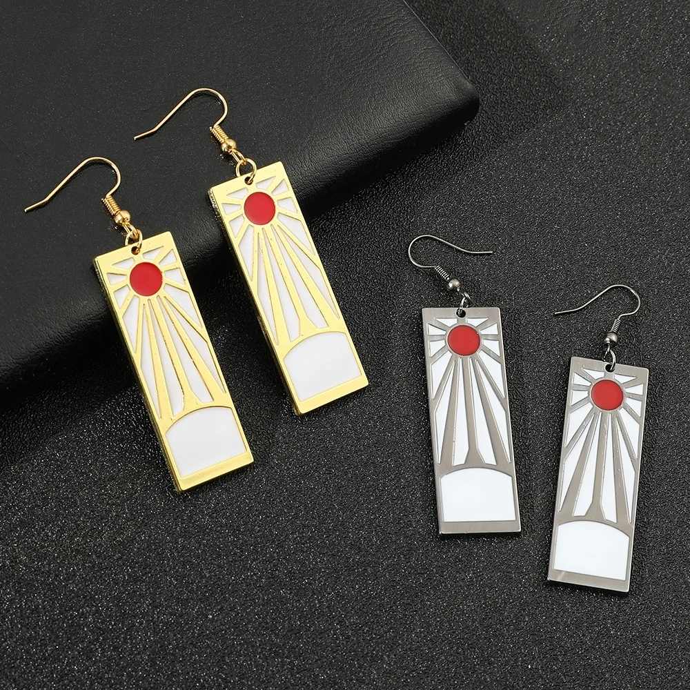 Blazing Hanafuda Earrings